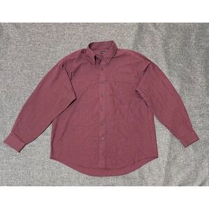 Van Heusen Men's M 15-15 1/2 Checkered Long Sleeve Shirt